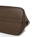 The Row Saddle Calfskin Medium Devon Bag Davy's Grey