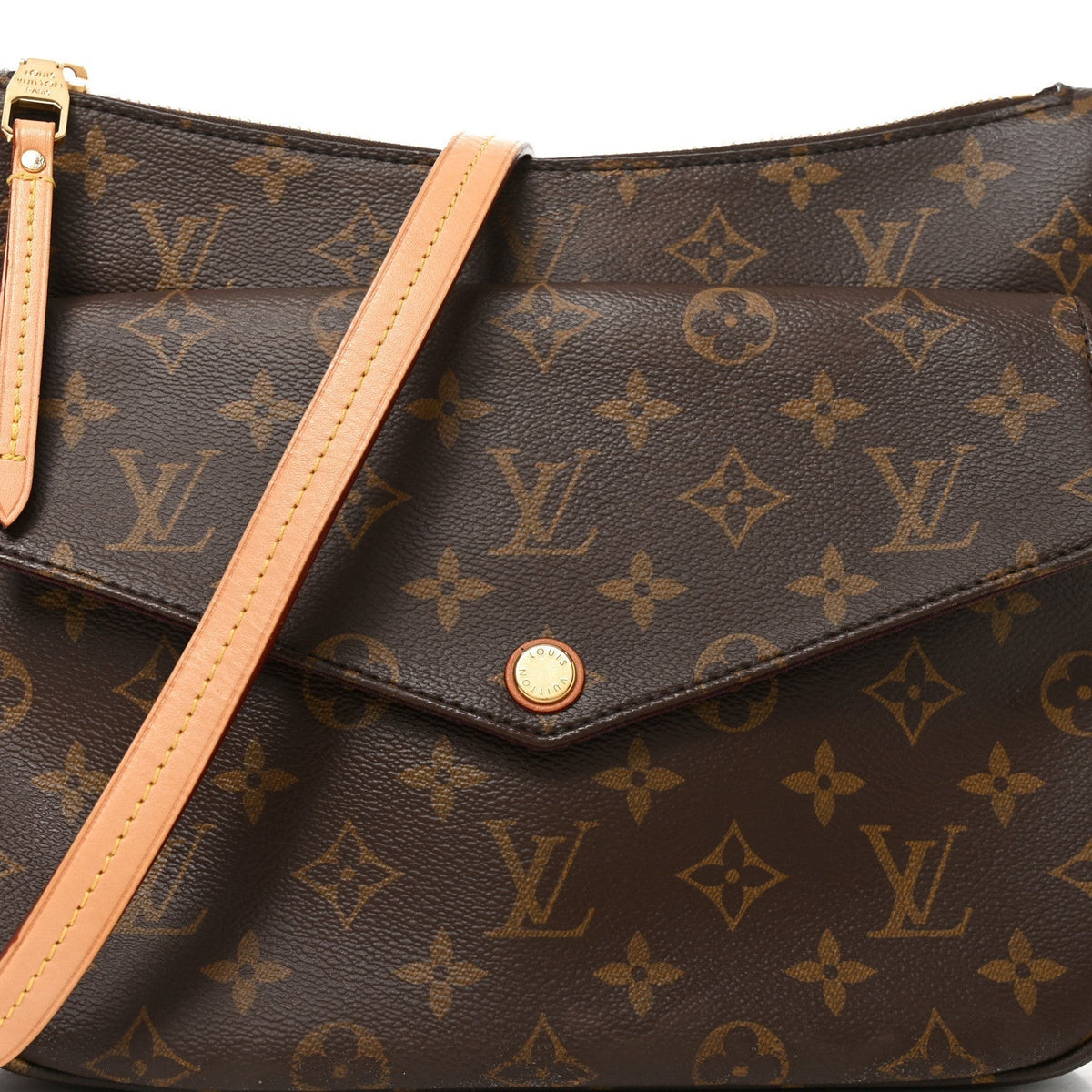Louis Vuitton Monogram Mabillon Shoulder Bag Brown