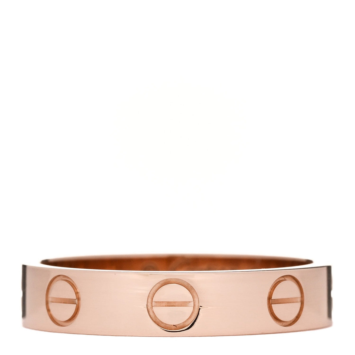 18K Pink Gold 3.5mm LOVE Wedding Band Ring 49 4.75