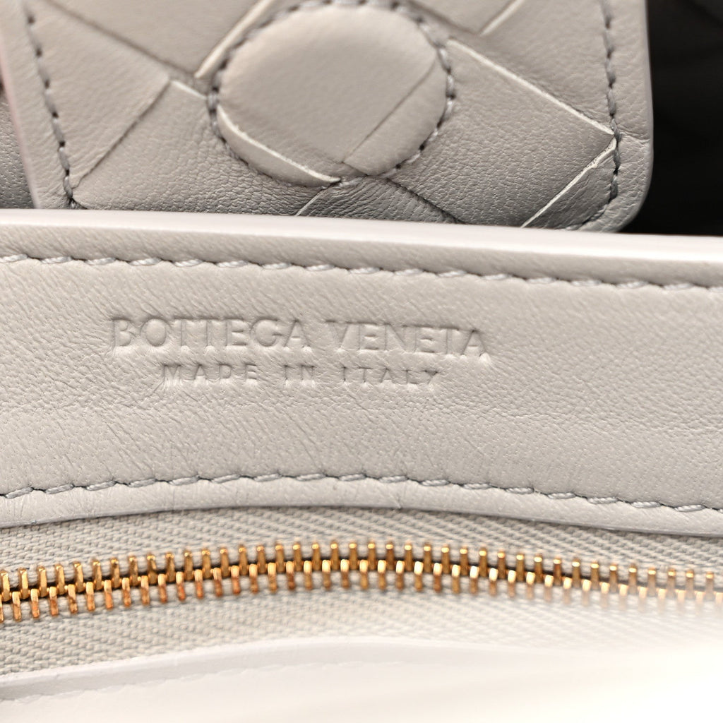 Bottega Veneta Nappa Intrecciato Small Andiamo Shoulder Bag Sterling