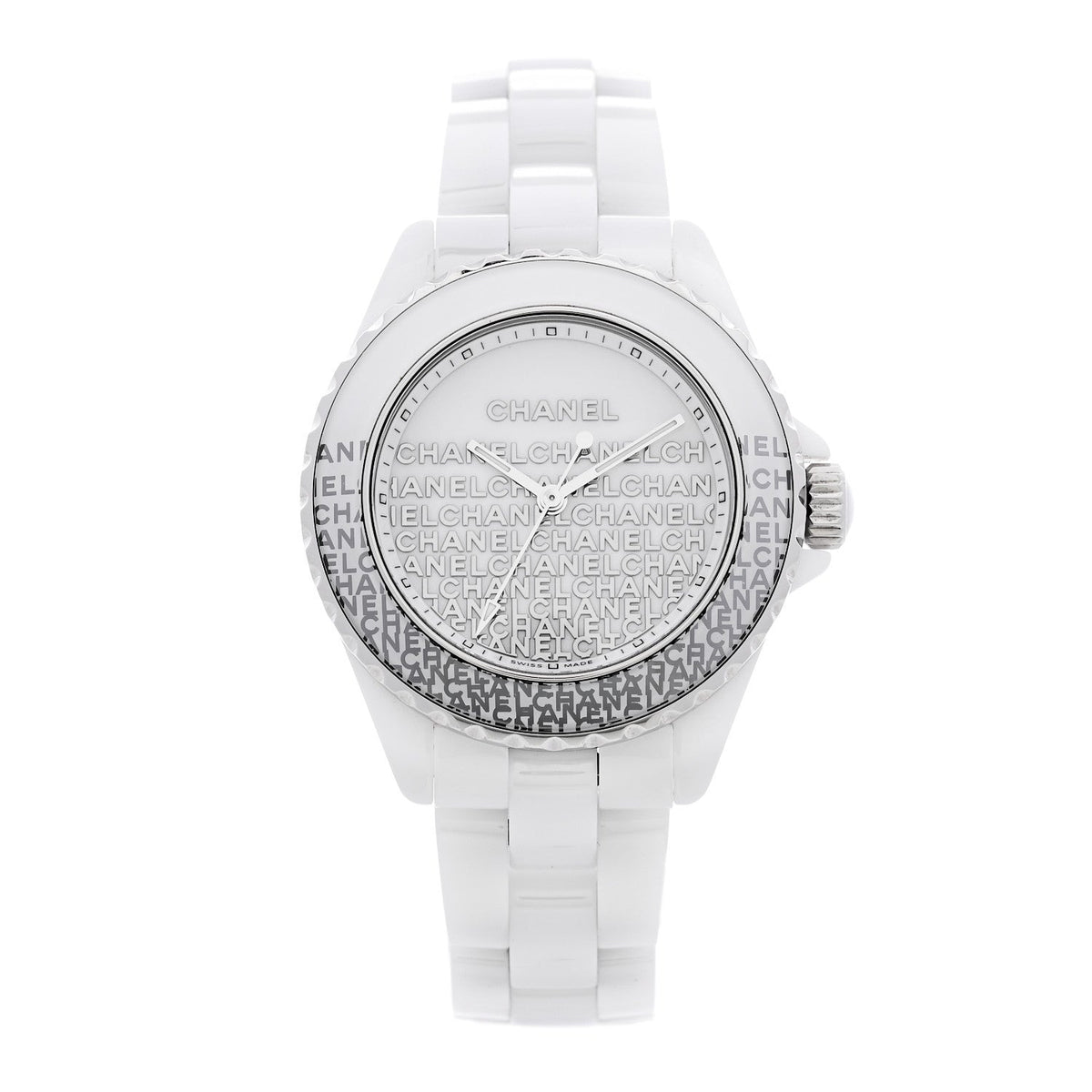 Chanel Stainless Steel Ceramic 33mm J12 Wanted de Chanel Watch White