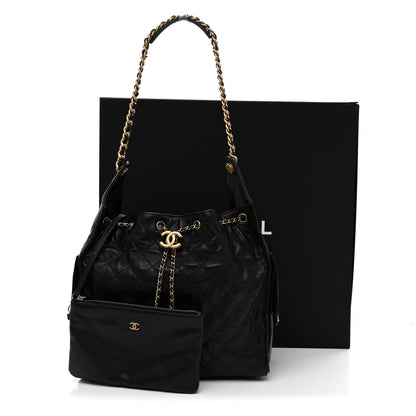 Medium Quilted Caviar Handbag
