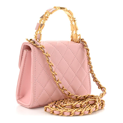 Mini Quilted Lambskin Flap Shoulder Bag
