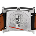 Hermès Stainless Steel Alligator Diamond Mother of Pearl 26mm Heure H Watch Noir