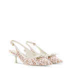 Women's 6AM Slingback Pump Brown Monogram Leopard Canvas 1AJL09