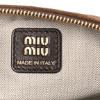 Miu Miu Suede Pouch Cacao