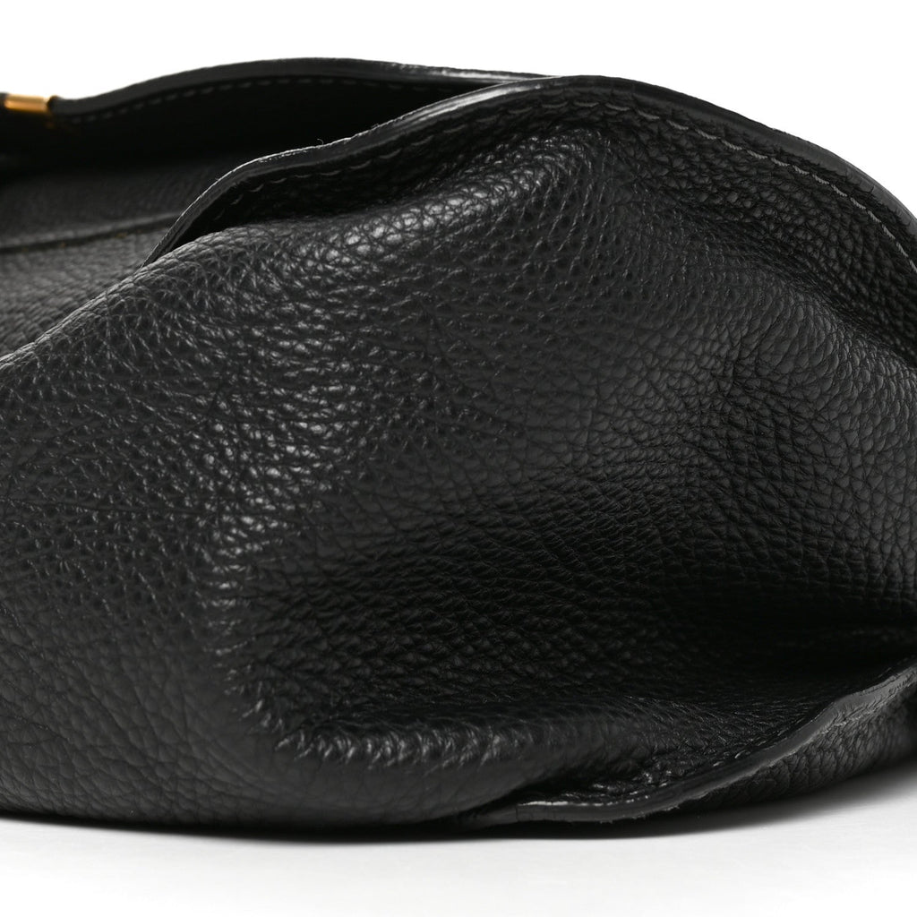 Chloe Calfskin Large Marcie Satchel Black