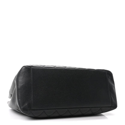Quilted Caviar Tote Bag