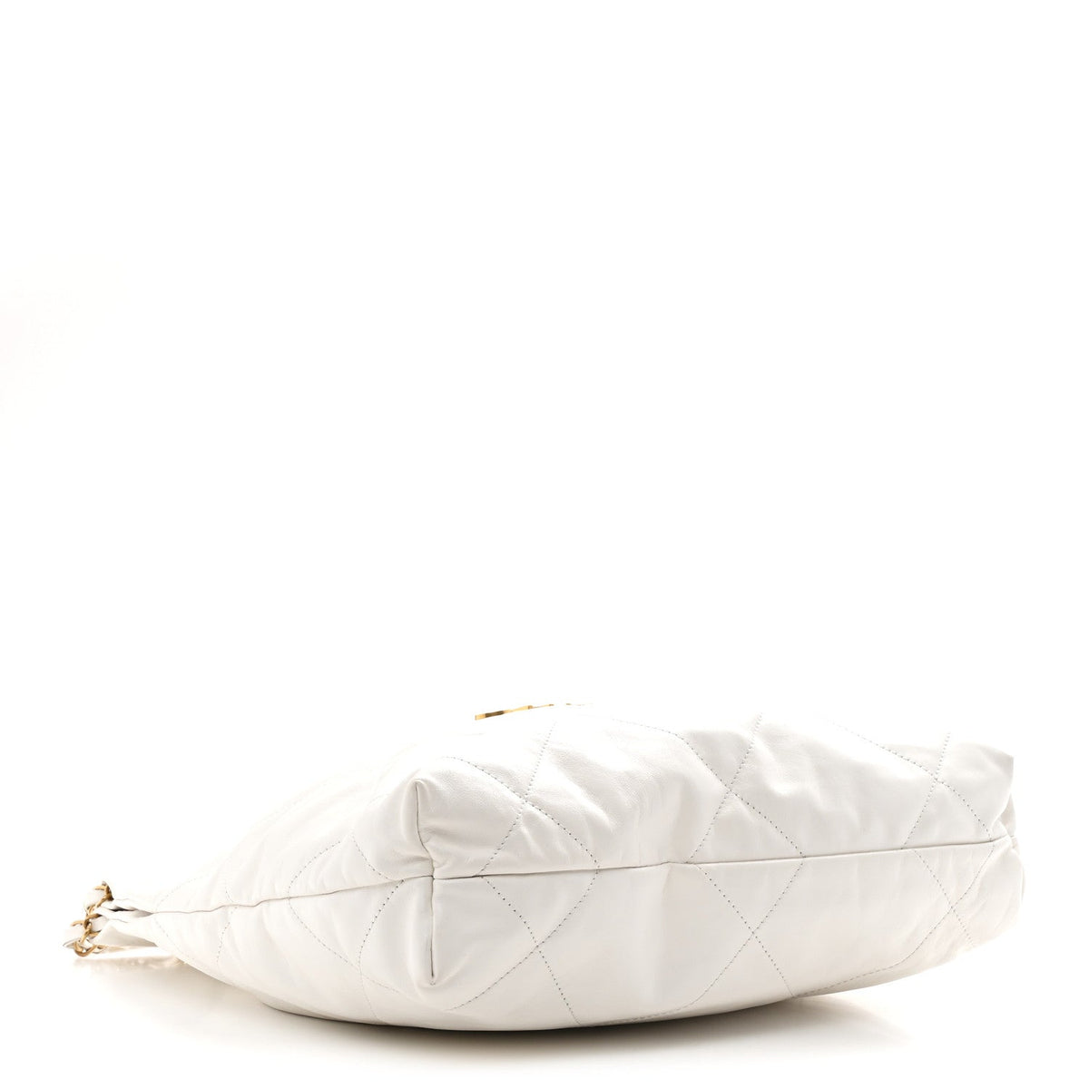 Chanel Shiny Calfskin Quilted Small 22 White