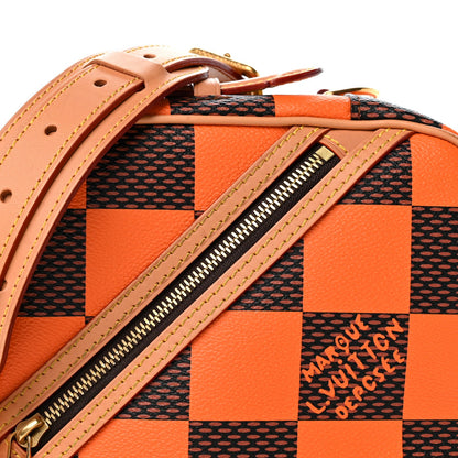 Damier Pop Chess Messenger Orange Handbag