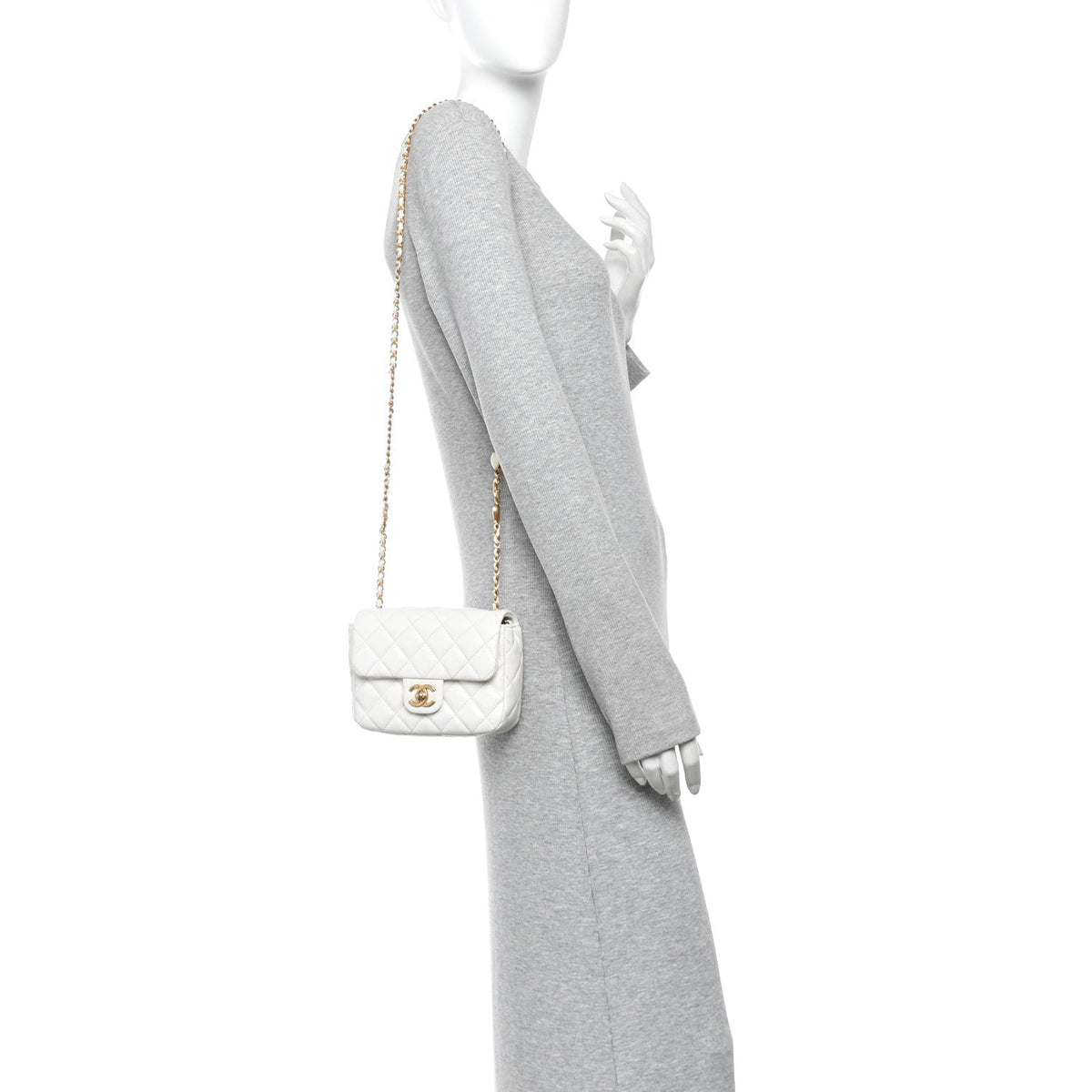 Mini Quilted Lambskin Flap Shoulder Bag