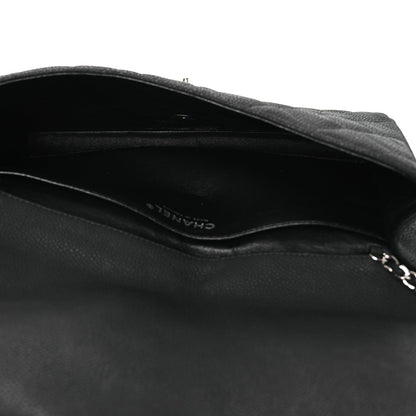 Quilted Caviar Clutch Bag