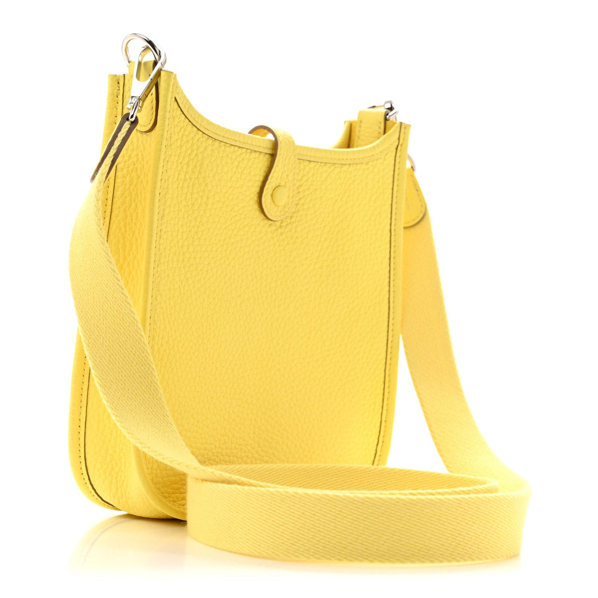 Taurillon Clemence Evelyne Tpm Lime Handbag