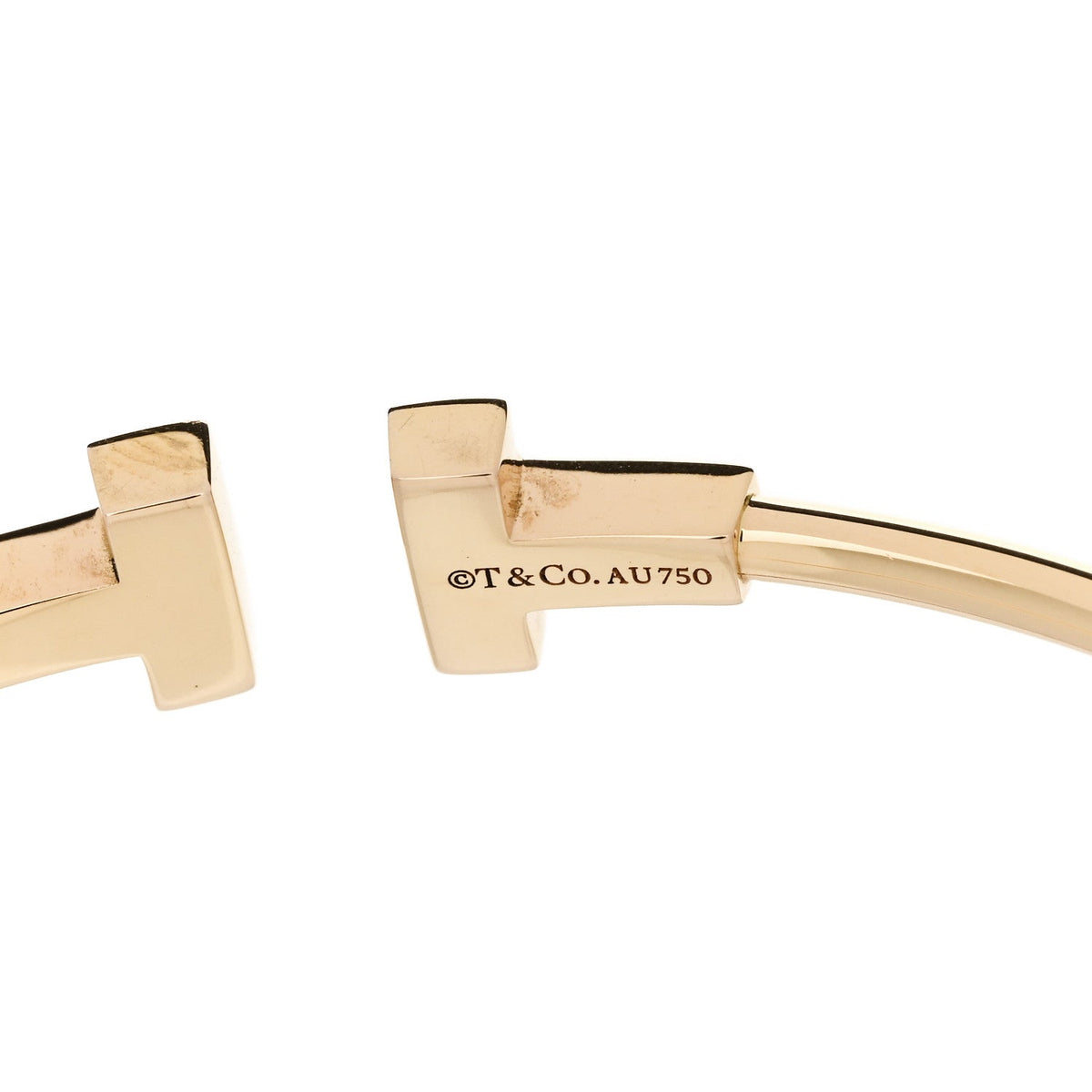 18K Rose Gold Narrow T Wire Bracelet