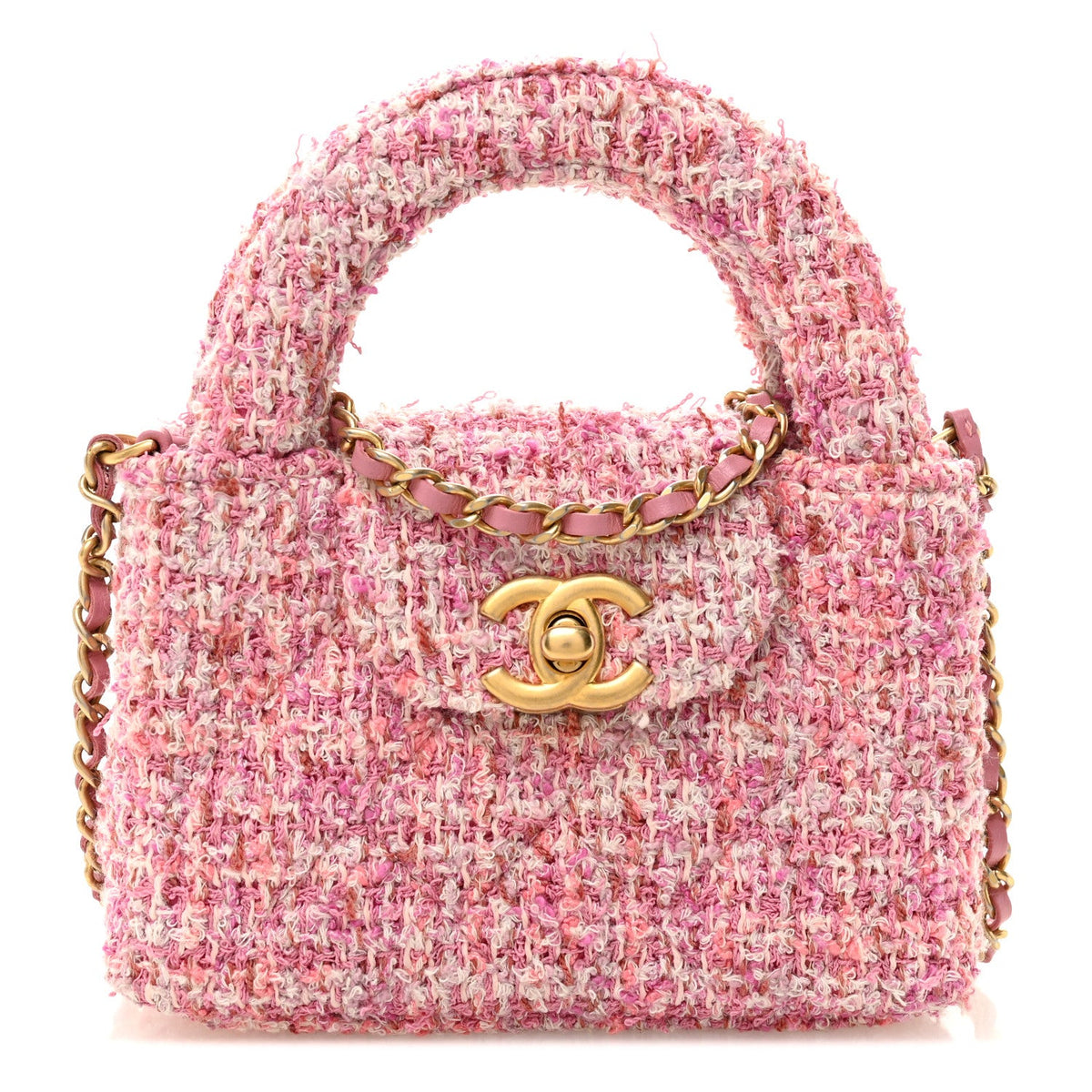 Mini Quilted Handbag - Pink