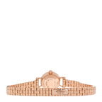 Hermes 18K Rose Gold Diamond 16mm Faubourg Quartz Watch