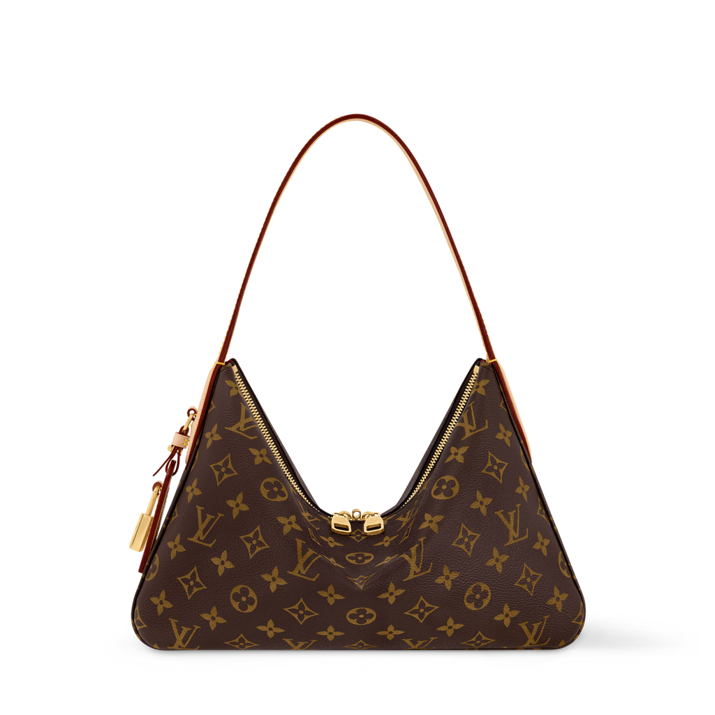 Women's Slouchy MM Monogram Coated Canvas Tote Bag M12098