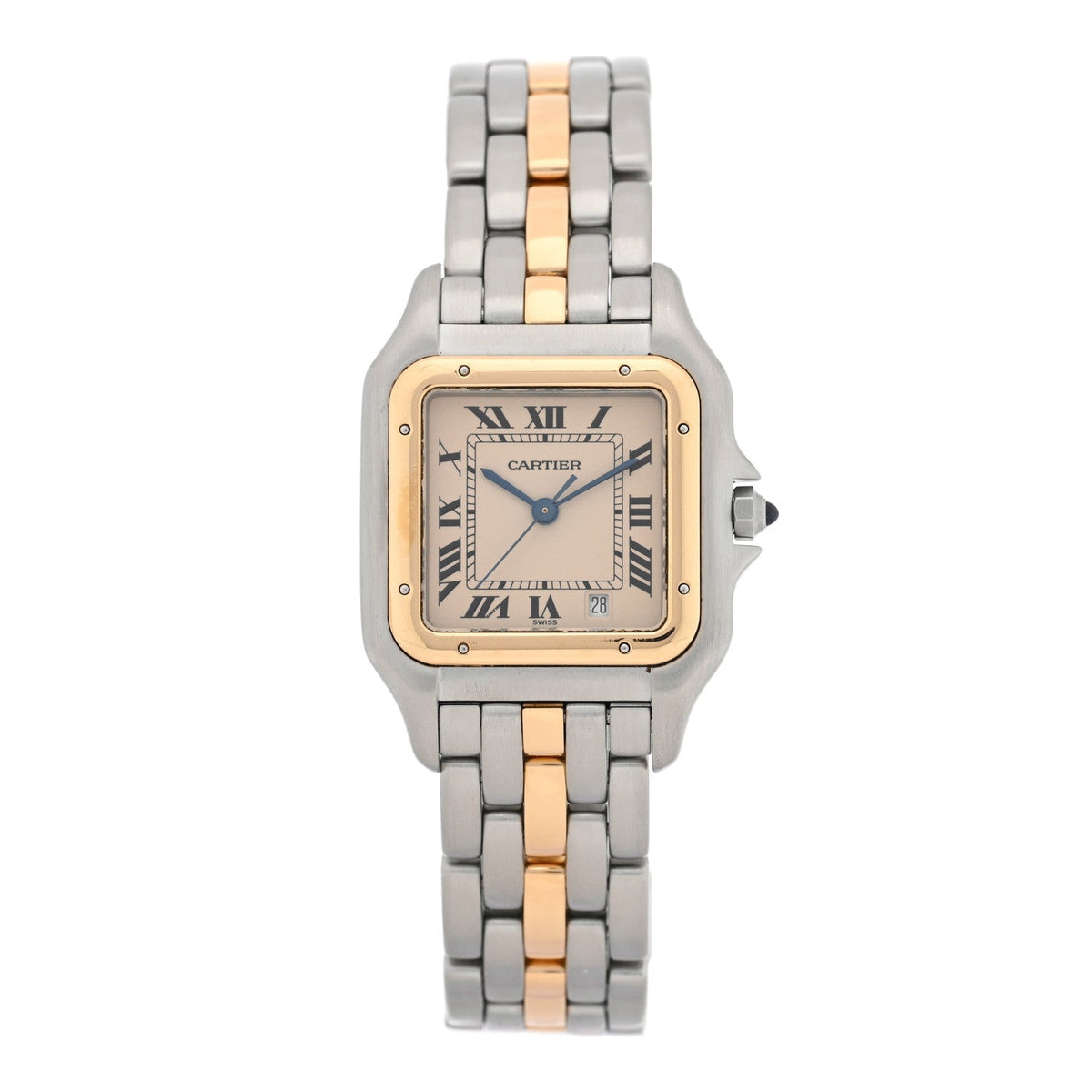 Cartier Stainless Steel 18K Yellow Gold 27mm Panthere Quartz Watch