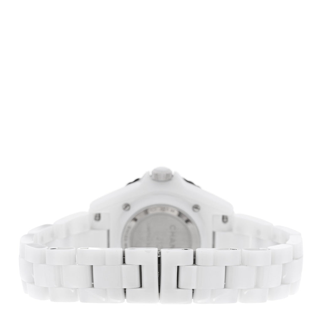 Chanel Stainless Steel Ceramic 33mm J12 Couture Watch White