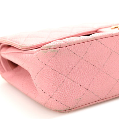Medium Quilted Caviar Flap Shoulder Bag