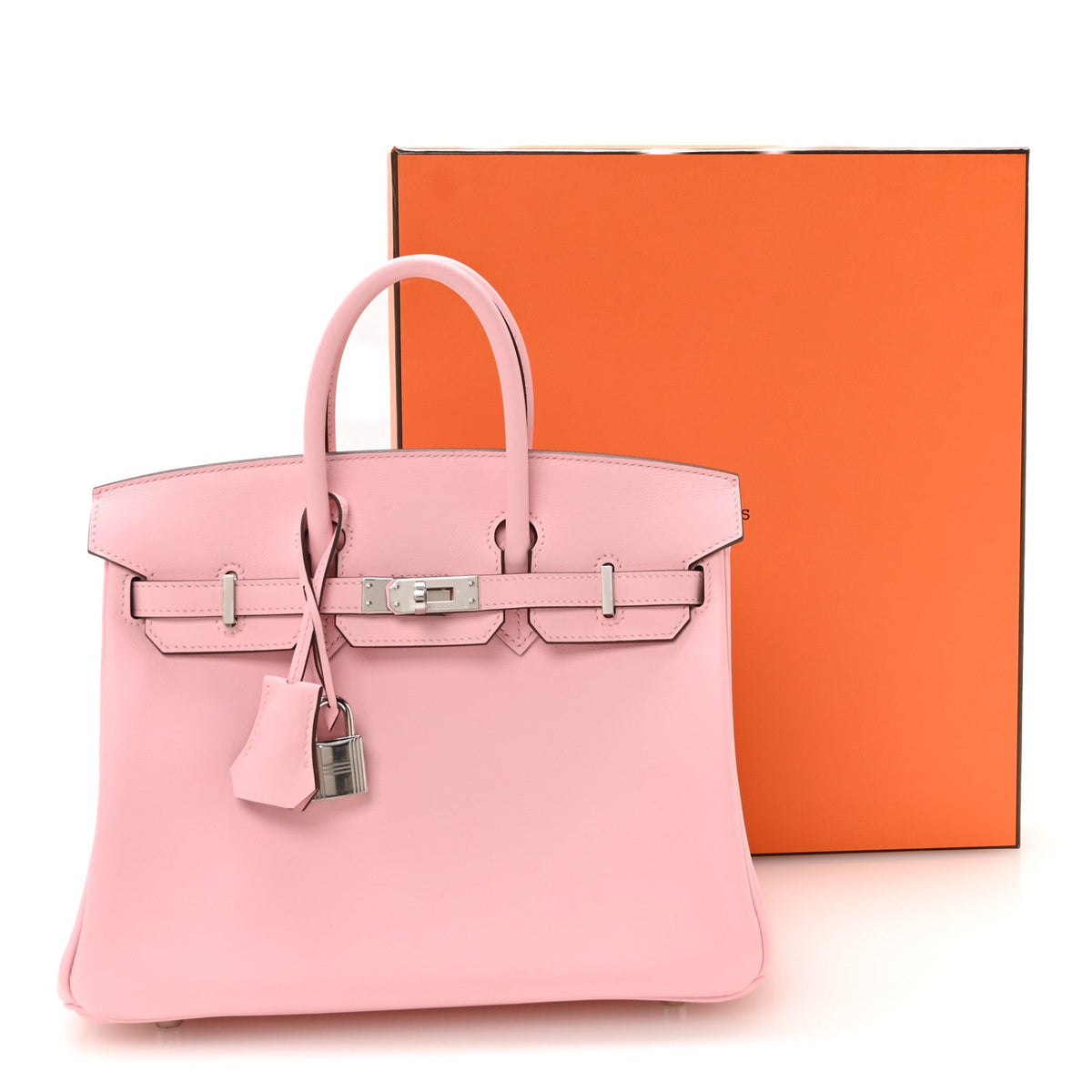 Swift Birkin 25 Rose Sakura Handbag