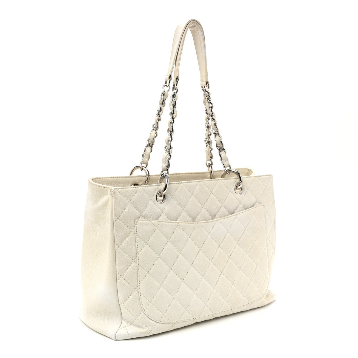 Quilted Caviar Tote Bag