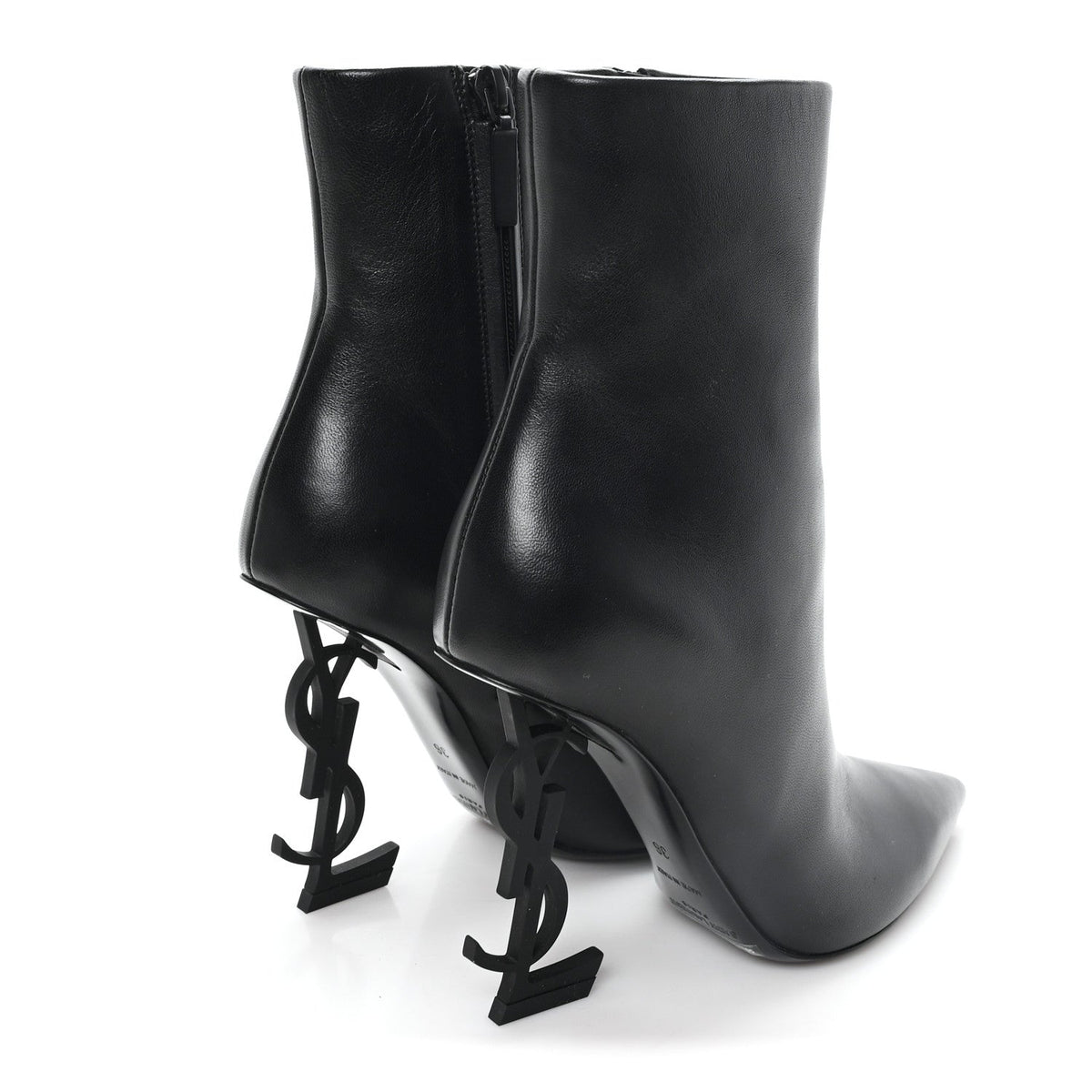 Saint Laurent Nappa Women's Vendome Opyum Ankle Boots 36 Black