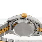 Rolex Stainless Steel 18K Yellow Gold Diamond 26mm Datejust Watch Silver 69173