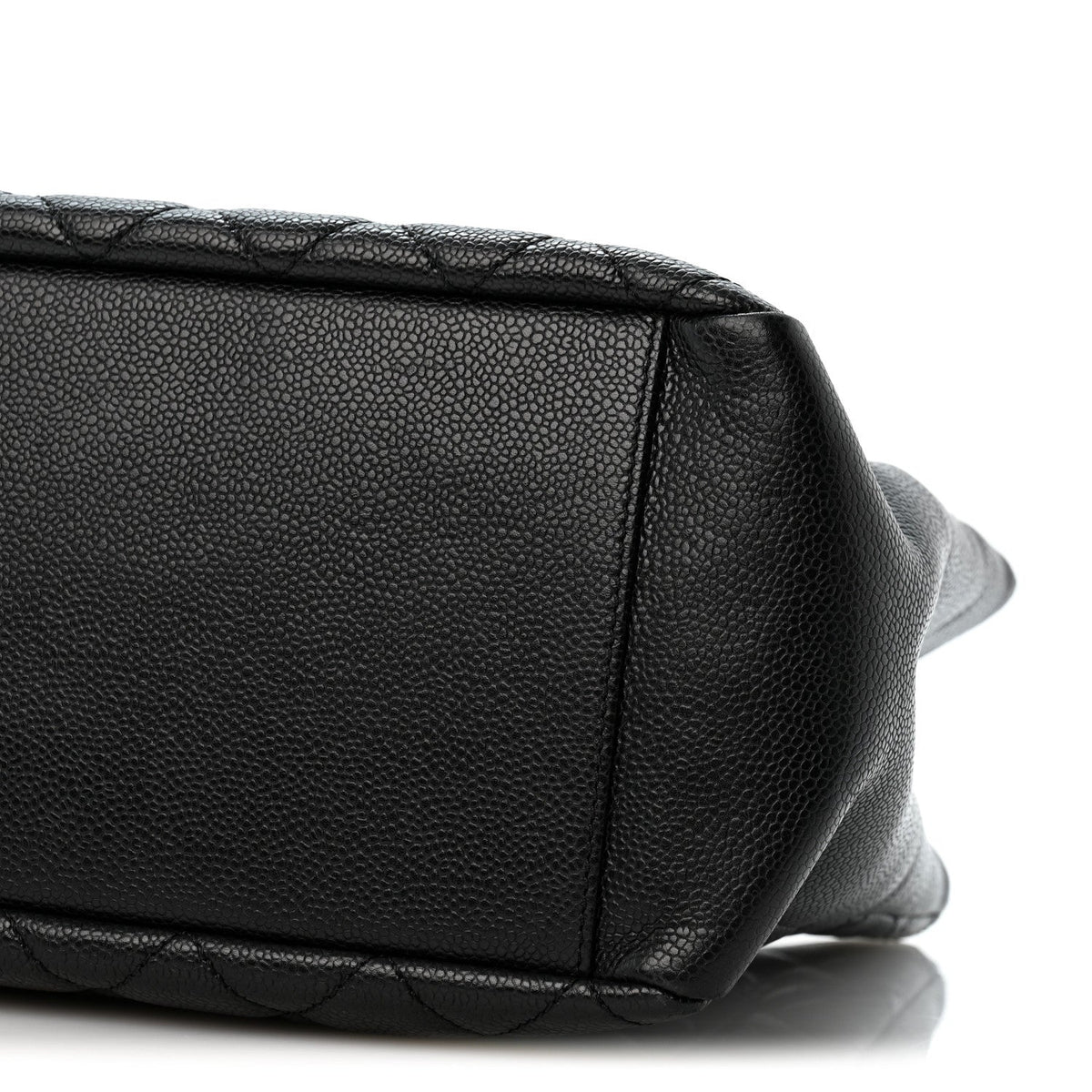 Quilted Caviar Tote Bag