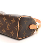 Louis Vuitton Monogram Vachetta Nano Speedy Bandouliere Brown