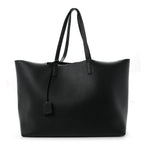 Saint Laurent Calfskin Large Shopping Tote Black