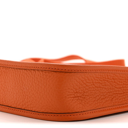 Taurillon Clemence Evelyne Tpm Orange Handbag