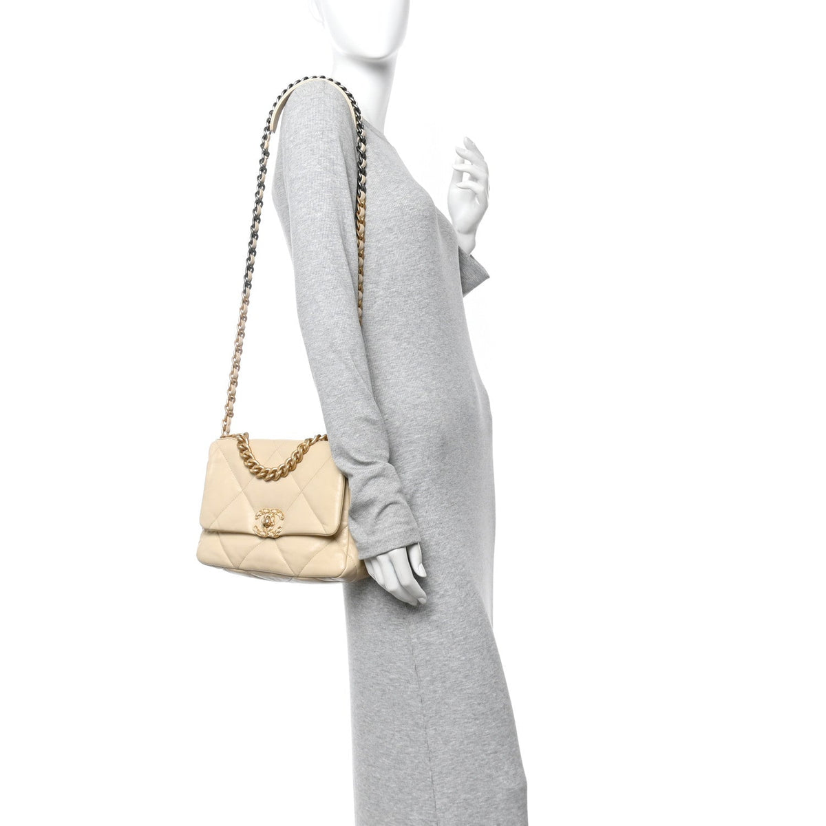 Medium Quilted Lambskin Flap Shoulder Bag