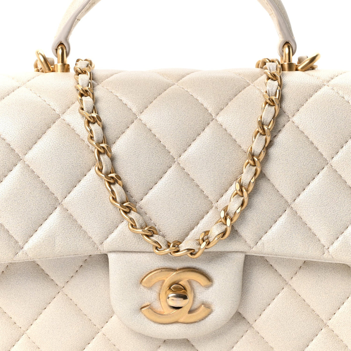 Mini Quilted Lambskin Flap Shoulder Bag