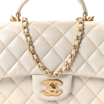 Mini Quilted Lambskin Flap Shoulder Bag