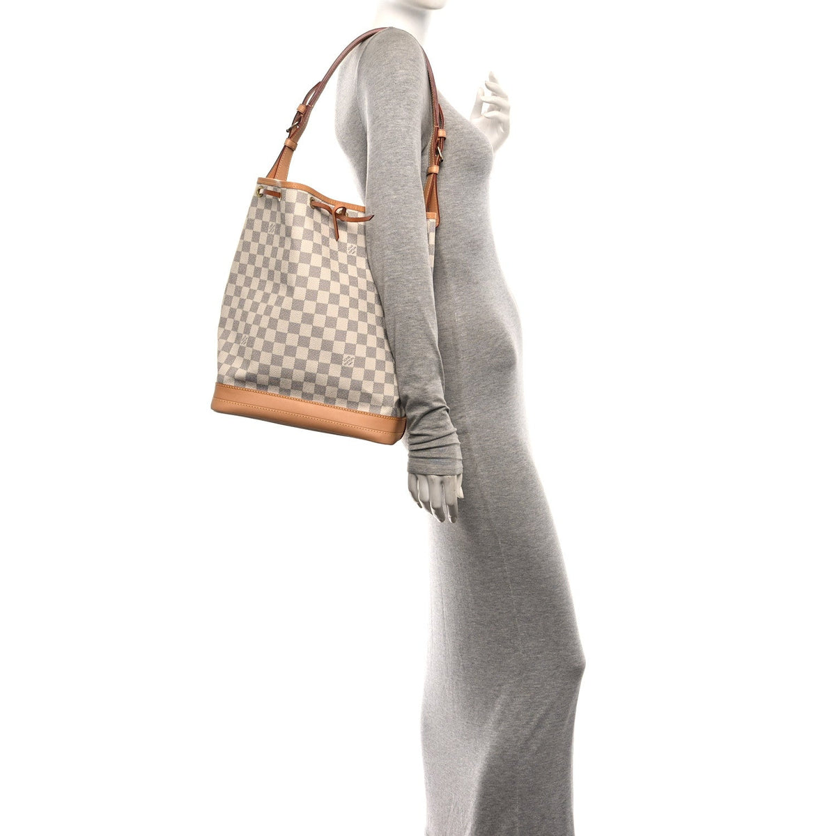 Louis Vuitton Damier Azur Coated Canvas Noe White
