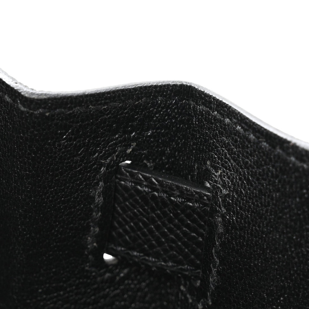 Hermes Epsom Calfskin Kelly Sellier 28 Bag Black