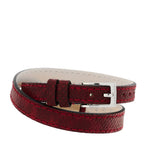 Bulgari Stainless Steel Diamond Mother of Pearl 32mm Serpenti Watch Red