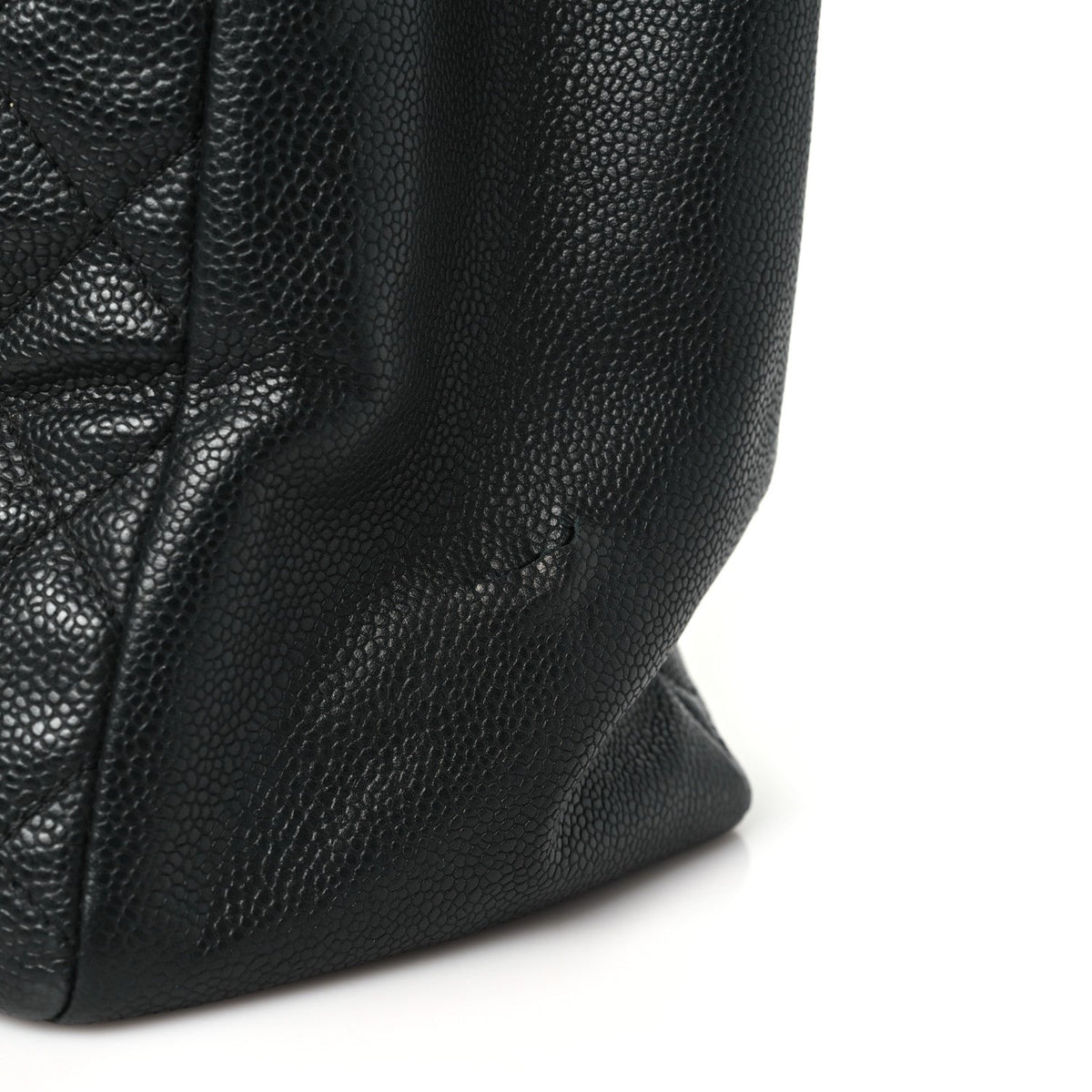 Quilted Caviar Tote Bag
