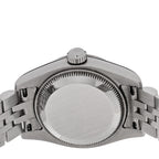 Rolex Stainless Steel 18K White Gold Diamond 26mm Datejust Watch Blue Jubilee 179174