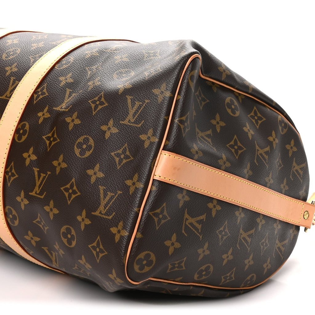 Louis Vuitton Monogram Keepall Bandouliere 45 Brown