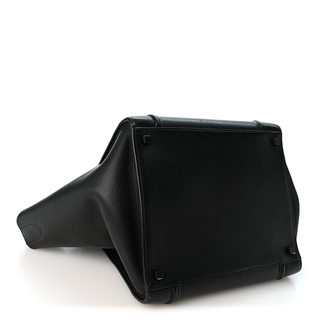 Celine Supple Calfskin Medium Phantom Luggage Black