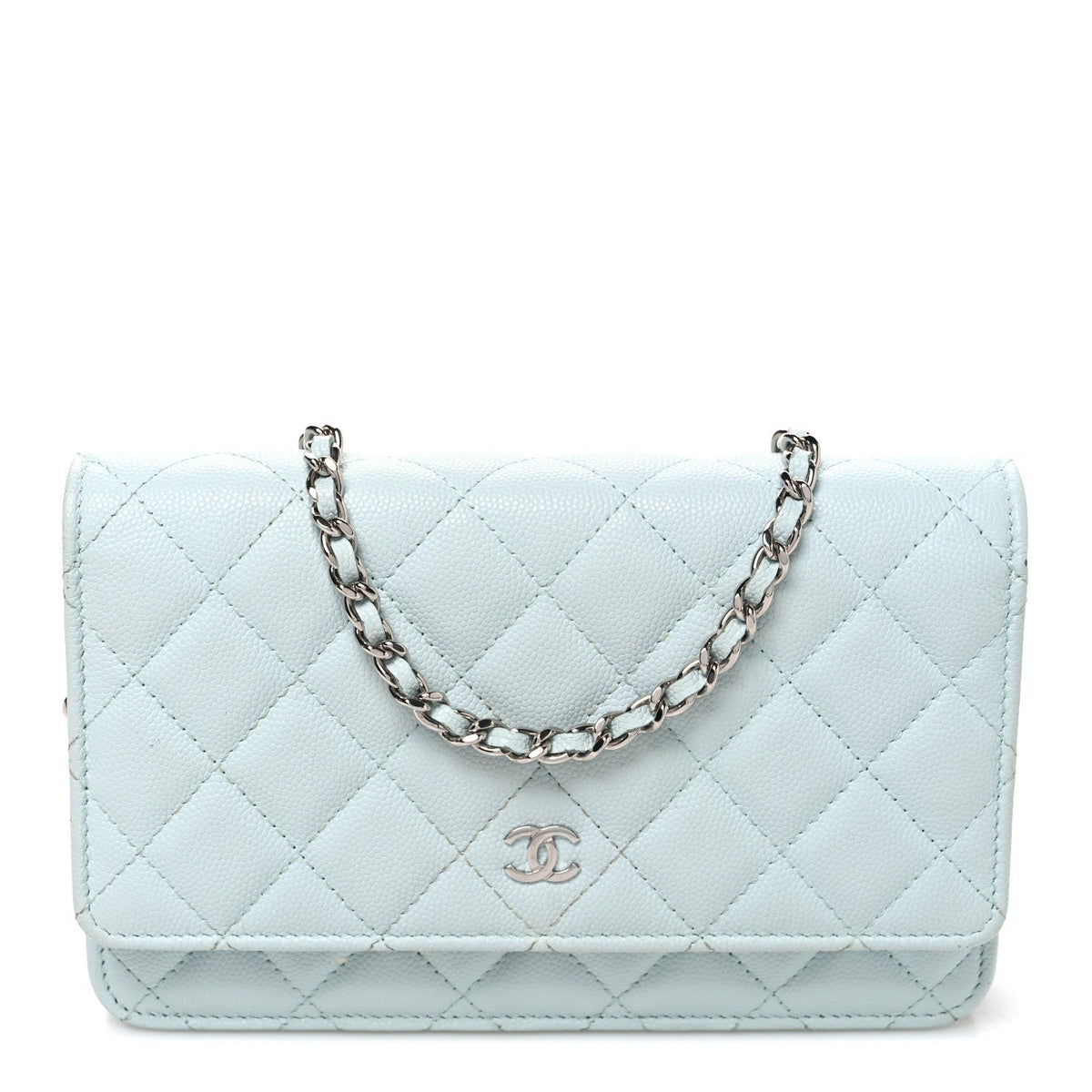 Quilted Caviar Wallet Bag