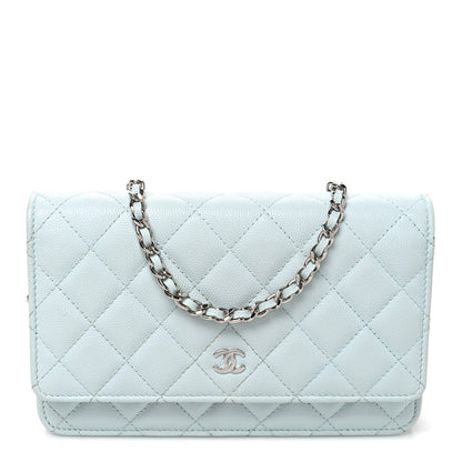 Quilted Caviar Wallet Bag
