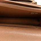 Chanel Caviar Quilted Business Affinity Clutch Dark Beige