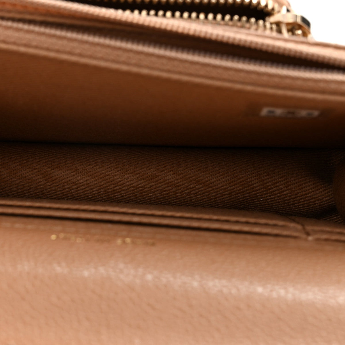 Chanel Caviar Quilted Business Affinity Clutch Dark Beige