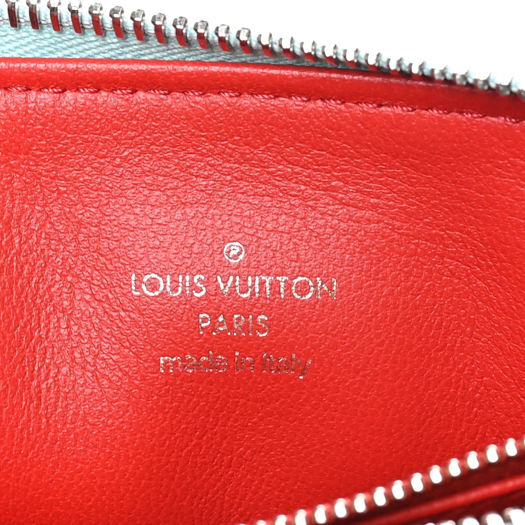 Louis Vuitton Lambskin Embossed Monogram Coussin PM Bleu
