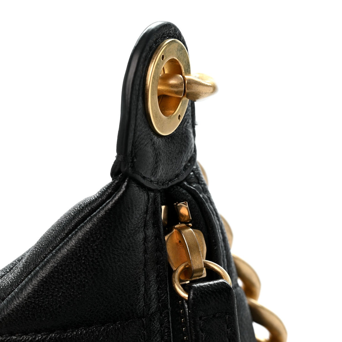 Quilted Lambskin Hobo Bag