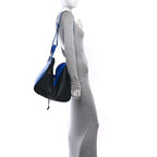 Loewe Calfskin Medium Hammock Shoulder Bag Electric Blue Black