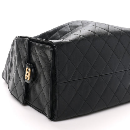 Medium Quilted Caviar Handbag